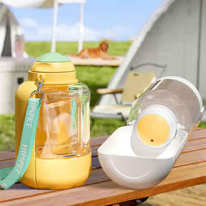 New Dog Small <strong>Animals</strong> Outdoor Leak Proof Eco Friendly Multi Functional Portable Water Bottle with Food Storage Feeder - Product Image 2