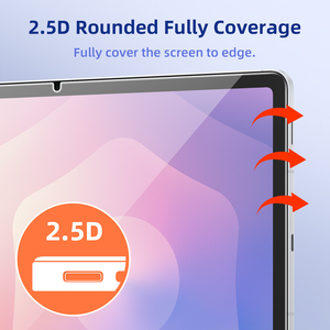 新入荷 2.5Dフィルムセーバー強化ガラス Samsung Galaxy Tab S10 Lite用スクリーンプロテクター - クリアケース対応 スムーズな感触 - Product Image 6