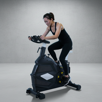 Bicicleta de Spinning Comercial de Alto Rendimiento, Marco de Acero Inoxidable, Alta Calidad, Accionamiento Autopropulsado, Resistencia Ajustable, para Gimnasio