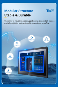 RFID Fingerprint Reader AIO <strong>Android</strong> Embedded Monitor IP65 Waterproof Wall Mount Industrial Touchscreen Panel PC Fanless - Product Image 3