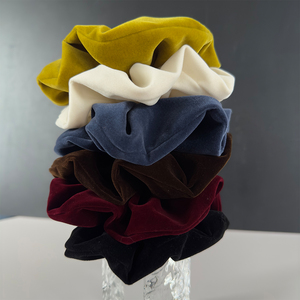 Fluwelen grote haar <span class=keywords><strong>scrunchie</strong></span> 5,5 inch haar elastiekjes oversized paardenstaart haarband voor dik krullend vrouwenhaar accessoires - Product Image 3