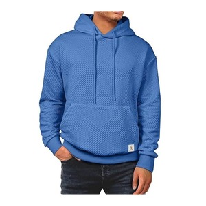 Sweat-shirt à capuche uni |   Sweat à capuche en polaire douce polyester/coton, anti-rétrécissement, respirant, coupe-vent, motif uni - Product Image 2