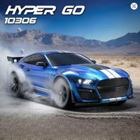 Coche de Control Remoto MJX SJY-10306 Mustang Shelby Escala 1/10, 4WD Eléctrico, Listo para Usar, con Cable USB de 120M AA
