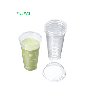 Vasos Transparentes de Plástico para Cócteles y Batidos, Impresión Personalizada, <span class=keywords><strong>Vaso</strong></span> Desechable de PET de 16 <span class=keywords><strong>oz</strong></span> con Tapa - Product Image 1