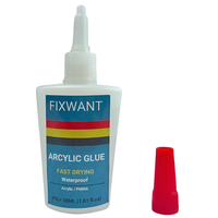 Colle acrylique transparente 30ML FIXWANT PMMA forte liaison instantanée pour ABS Plexiglas PVC plastique étanche à séchage rapide