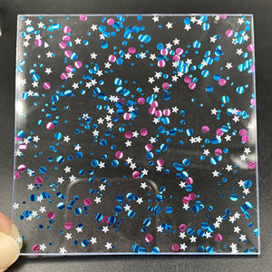3MM <span class=keywords><strong>5MM</strong></span> 8MM diverses poudre d'oignon irrégulière <span class=keywords><strong>plaque</strong></span> acrylique paillettes colorées plexiglas porte-clés coloré ornements de bureau suspendus - Product Image 4