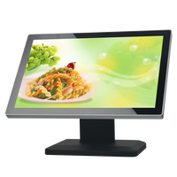 Same Style 18.5 19 21.5 23.6 Inch Pure Plane Capacitive Touch Screen Monitor 19 Inch LED Touch Monitor for Restaurant