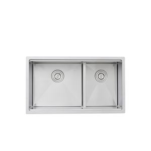 Éviers de <span class=keywords><strong>cuisine</strong></span> double cuve en acier inoxydable 304 à montage par le haut, design personnalisé, vente en gros, à prix abordable - Product Image 2