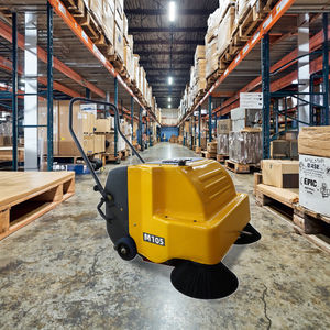 Mini Hippo M105 <span class=keywords><strong>Prix</strong></span> d'usine <span class=keywords><strong>Aspirateur</strong></span> électrique autoporté Balayeuse de voirie Nouveau 12V Équipement de nettoyage Balayeuse de sol à pousser à la main - Product Image 2