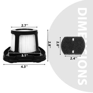 Bộ lọc chân không thay thế cho bissells 2284 tay xe VAC và 2390 2389 2390a thay thế #1614212 1614203 1614204 - Product Image 2