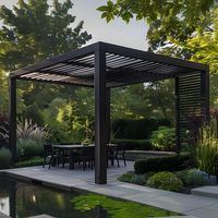 Pergolas d'extérieur motorisées en aluminium Pergola à toit commutable Abris de voiture gazebo en aluminium faciles à assembler