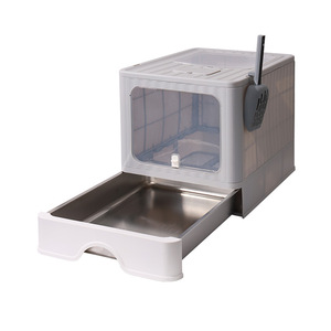 <b>Cat</b> <b>Litter</b> Box Fully Enclosed Drawer Style 49x38x38cm With Anti Splash And Deodorization For Indoor <b>Cats</b> - Product Image 4