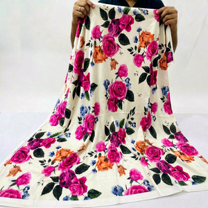Custom Floral Digital Printed Polyester Fabric Personalized Textile Manufacturing Service for Apparel Clothing Home Textile - Product Image 1