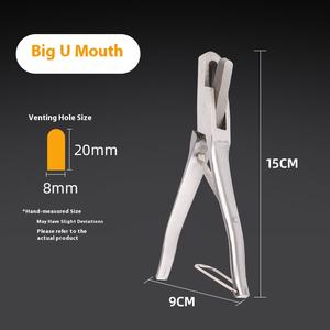 Alicates de muesca de oreja en forma de V en forma de U de acero inoxidable para cerdos, <span class=keywords><strong>granja</strong></span> veterinaria, marcado de orejas, Clip de número, equipo de cría de animales - Product Image 6