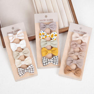 Ensemble <span class=keywords><strong>de</strong></span> 5 épingles à <span class=keywords><strong>cheveux</strong></span> à carreaux imprimé Froal mignon Couvre-chef pour enfants en alliage <span class=keywords><strong>de</strong></span> perles Carton personnalisé pour les coupes <span class=keywords><strong>de</strong></span> <span class=keywords><strong>cheveux</strong></span> <span class=keywords><strong>de</strong></span> bébés filles - Product Image 5