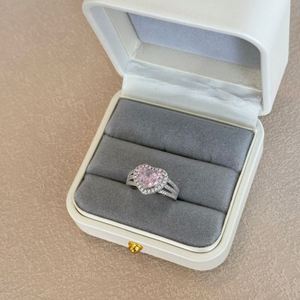 Dylam OEM ODM <b>Smart</b> Jewelry Manufacturer S925 Silver Eternity Band Heart Love 8A Cubic Zirconia Wedding Engagement Bridal <b>Rings</b> - Product Image 6