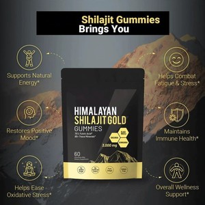 Himalayan Shilajit Gold Gummies 3000mg | 75% Fulvic Acid Ashwagandha, Gokshura &amp; Black <strong>Muesli</strong> | Natural Energy &amp; Immune Support - Product Image 2