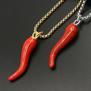 Collier pendentif piment rouge tendance 2018 - Product Image 4