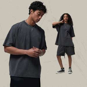 Camisetas Unisex Extra Grandes de 275 g/m², 100 % Algodón, con Logotipo Personalizado, de Alta Calidad, para Hombre, de Manga Corta, Tejido de Punto, Diseño Estampado, Venta al por Mayor - Product Image 1