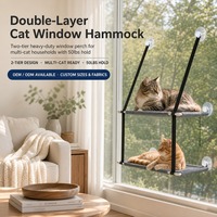 Lot de 4 ventouses pour perchoir de fenêtre pour chat, ventouse de remplacement à forte adhérence avec vis pour perchoir de fenêtre pliable et sans fil pour chat
