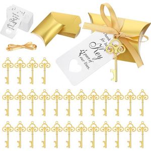 Abridores de Botellas Vintage con Llave de Esqueleto, Recuerdos de Boda, Abridores de Botellas con Tarjetas de Etiqueta y Llaves, Recuerdos para Invitados al por Mayor - Product Image 2