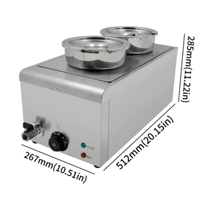 Offerta di Liquidazione: Design a Doppia Bottiglia e 30-85 ° Scaldavivande Elettrico Professionale a Temperatura Controllata per Servizio Catering - Product Image 2