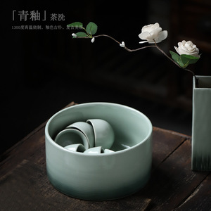 Bol à eau en céramique Shangyan grande capacité pour service à thé, origine Dehua - Product Image 2