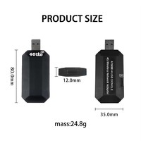 Dongle LTE Cat4 Desbloqueado A7608E-H A7608-SA, Módem USB 4G con Tarjeta SIM para Datos de Red Inalámbrica