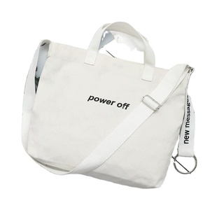 Diseño personalizado de patrón de letras bolsas de algodón reutilizables bolsas de compras de lona con estilo único - Product Image 5