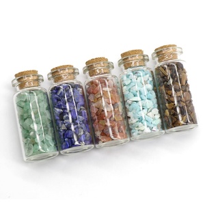 <strong>Jade</strong> Crystal Agate Gravel Carved Eco-friendly Wish Bottle Drifting Bottle Feng Shui <strong>Stone</strong> Degaussing Irregular Twelve - Product Image 5