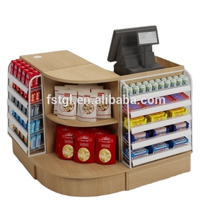 Máy tính tiền siêu thị tiện lợi kiểu bậc thang, quầy tính tiền siêu thị mini - Product Image 1