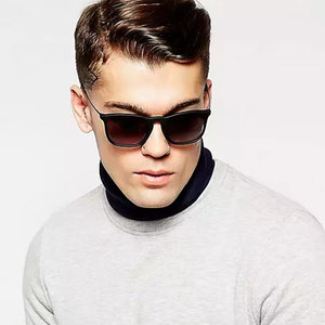 Gafas de Sol RB4187 para Hombre, Montura Cuadrada Negra, Diseño de Chris, Gafas de Moda para Mujer, Lentes Verdes Polarizadas, 54 mm - Product Image 6