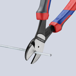 KNIPEX 74 02 200 เครื่องตัดแนวทแยงสำหรับงานหนักพร้อมด้ามจับแบบสบายสีดำ 200 มม. - Product Image 4