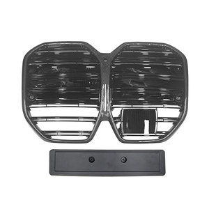 Rejilla delantera de fibra de carbono <span class=keywords><strong>I4</strong></span> G26 de la nueva energía para <span class=keywords><strong>BMW</strong></span> <span class=keywords><strong>I4</strong></span> G26 rejilla negra de doble línea modificada con carbono - Product Image 2