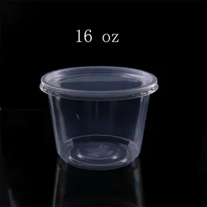 16 oz Plastic Soup Container  16oz Injection Molded Deli Containers