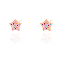 Boucles d'oreilles clous en acier inoxydable 316L en forme de nuage au design simple pour enfants