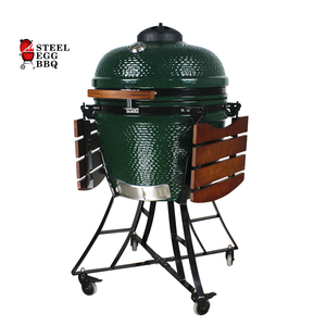 Asador Kamado SEB / Asador de Acero Tipo Huevo de 24 Pulgadas, Verde, para Barbacoa de Res, Estilo Joe, Forma de Huevo, Gran Diámetro, para Exteriores, Jardín, Fiestas - Product Image 4
