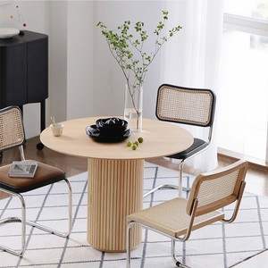 Bắc Âu tối giản rắn gỗ hình bầu dục bàn ăn thiết lập cho ngôi nhà hiện đại khách sạn và quán cà phê - Product Image 1