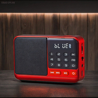 Nouveau haut-parleur portable en plastique multifonctionnel avec radio FM numérique BT, lecteur MP3, carte USB TF et fonction d'enregistrement