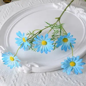 Dutch Chrysanthemum Simulation Small Daisy Persian Chrysanthemum Home Photography Decoration Chamomile Artificial Real Flowers