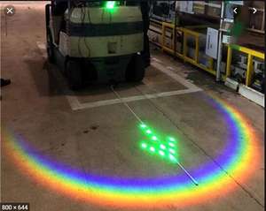 포크 리프트 아크 안전 라이트 LED 포크 리프트 안전 경고등 아크 빔 패턴 - Product Image 4