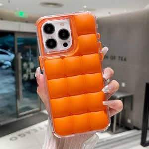 Nouvelle <span class=keywords><strong>coque</strong></span> tendance INS Ice Cube Grid pour <span class=keywords><strong>iPhone</strong></span> 16 <span class=keywords><strong>Pro</strong></span> Max, design <span class=keywords><strong>carré</strong></span> 2-en-1, protection antichoc ultime, vente en gros - Product Image 1