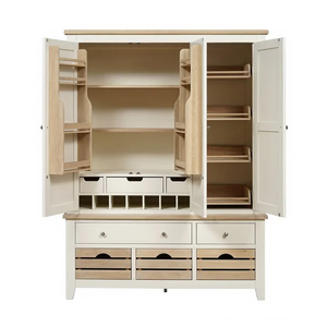 <span class=keywords><strong>Buffet</strong></span> moderne minimaliste de qualité supérieure, armoire de cuisine japonaise avec tiroirs/étagères ouvertes, armoire en bois modulaire empilable - Product Image 4