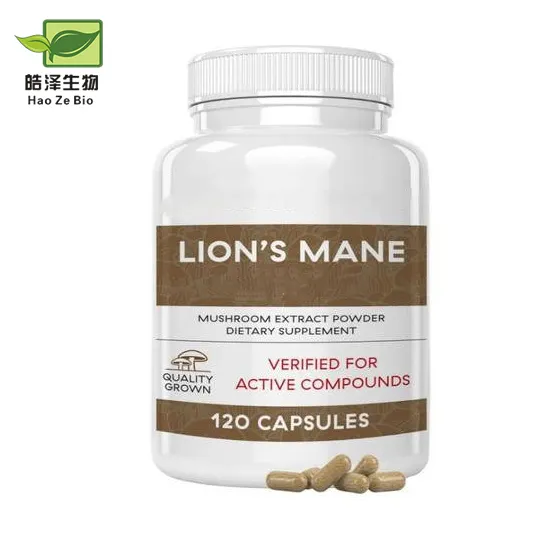 Private Label Supplement Lions Mane Powder Tablet Organic Lions Mane Capsules 1500 Mg Lions Mane Mushroom Capsules