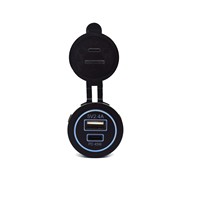 Chargeur universel étanche 5V 2.4A Pd 45W12V double prise de chargeur Usb pour voiture automobile Support téléphone portable tablette