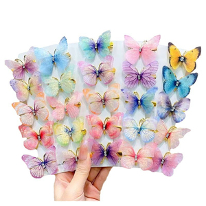 Hot Selling Exquisite Temperament Style Gradient Color Butterfly Hairpin Popular Niche Design Women's Hairpins Wholesale Jewelry - Product Image 2