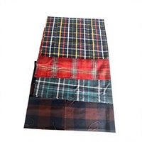 Tissu en flanelle brossée à carreaux, teint en fil, coton et polyester, 155 g/m², pour chemises, pyjamas et vêtements de détente, largeur 57/58 pouces
