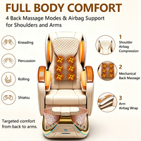 Fauteuil de manucure et pédicure haut de gamme de luxe avec éclairage LED, fonctions de massage, design distinctif, panneau de commande, pour centres de spas