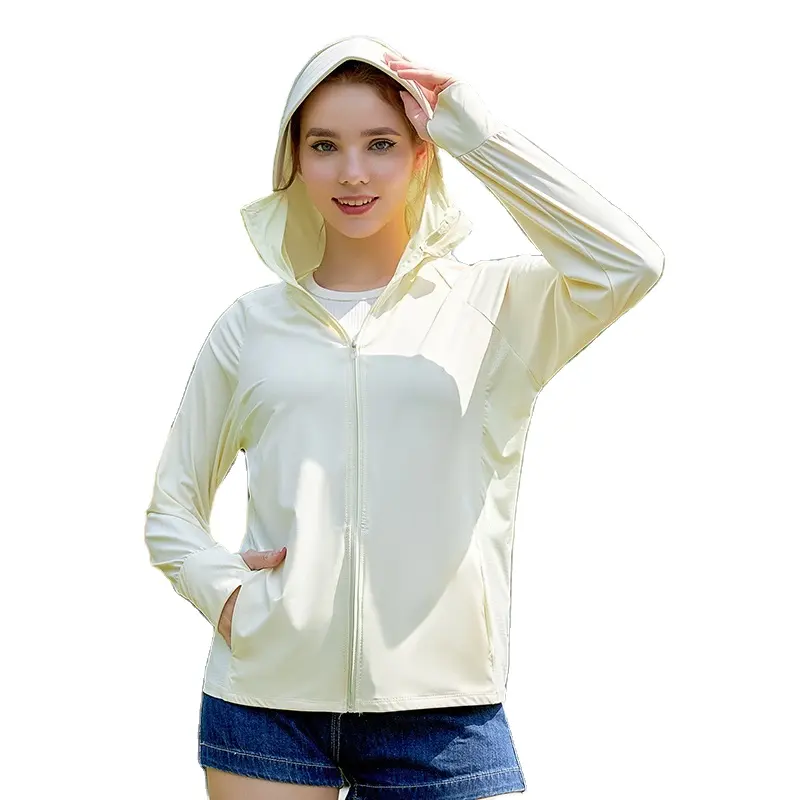 Ice silk sun protection clothing cool summer anti-ultraviolet skin clothing breathable spot sun protection clothing
