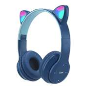 Earphone nirkabel Headset Over Head, Earphone nirkabel kepala belakang